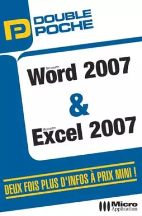 Couverture du produit · Word 2007 et Excel 2007