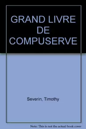 Couverture du produit · GRAND LIVRE DE COMPUSERVE