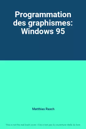 Couverture du produit · Programmation des graphismes: Windows 95