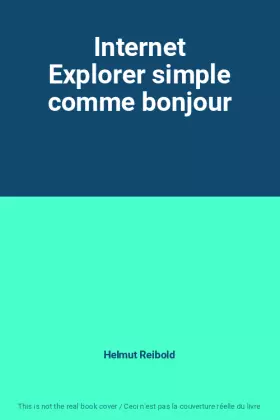 Couverture du produit · Internet Explorer simple comme bonjour