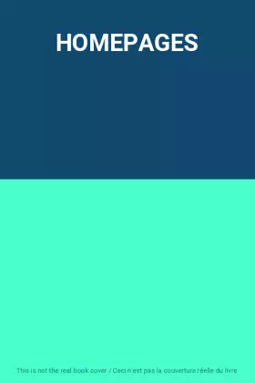 Couverture du produit · HOMEPAGES