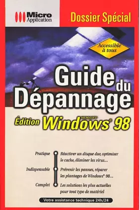 Couverture du produit · Guide du dépannage: Édition Windows 98, Microsoft