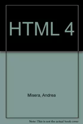Couverture du produit · HTML 4