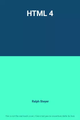 Couverture du produit · HTML 4