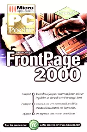 Couverture du produit · FrontPage 2000 : Microsoft