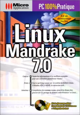 Couverture du produit · PC 100% pratique Linux Mandrake 7.0