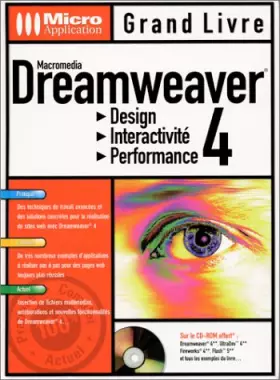 Couverture du produit · Grand Livre Dreamweaver 4