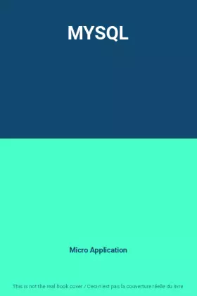 Couverture du produit · MYSQL