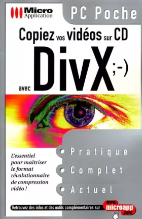 Couverture du produit · Copiez vos vidéos avec DIVX