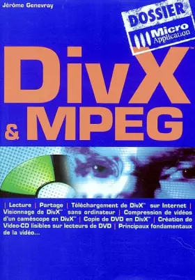 Couverture du produit · DIVX et MPEG