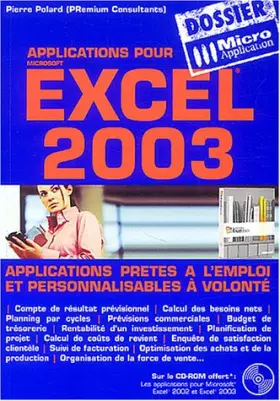 Couverture du produit · Excel 2003 (CD-Rom inclus)