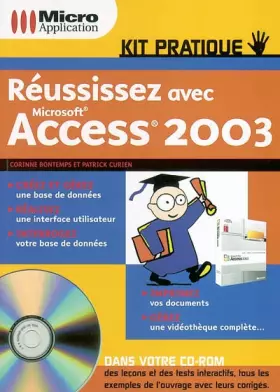 Couverture du produit · Réussissez avec Microsoft Access 2003