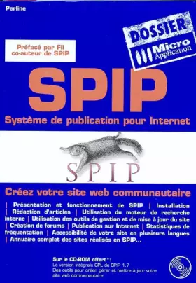 Couverture du produit · SPIP : Système de publication pour Internet (1Cédérom)