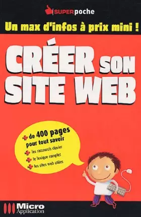 Couverture du produit · Créer son site Web