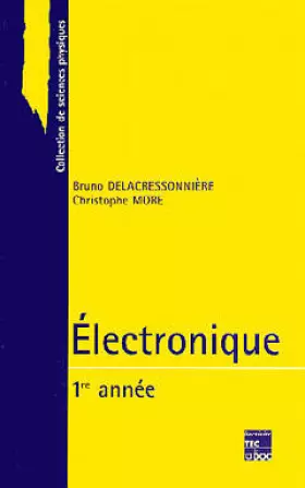 Couverture du produit · Electronique : 1re année