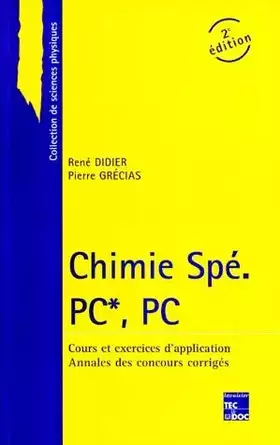 Couverture du produit · Chimie Spé : PC*, PC