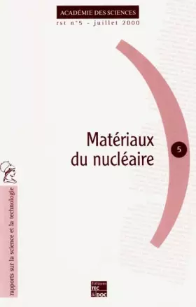 Couverture du produit · Matériaux du nucléaire