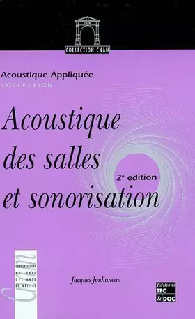Couverture du produit · Acoustique des salles et sonorisation