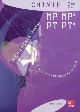 Couverture du produit · Chimie 2de année MP, MP*, PT, PT*