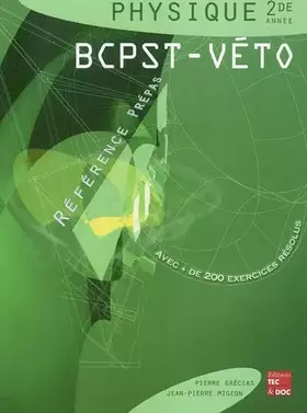 Couverture du produit · Physique 2e année BCPST-Véto