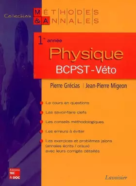 Couverture du produit · Physique 1e anné BCPST-Véto