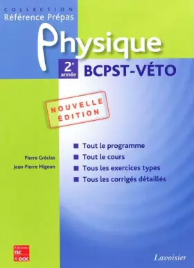 Couverture du produit · Physique 2e année BCPST-Véto