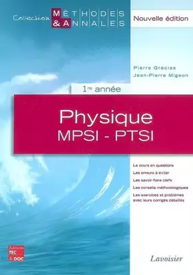 Couverture du produit · Physique MPSI-PTSI 1re année
