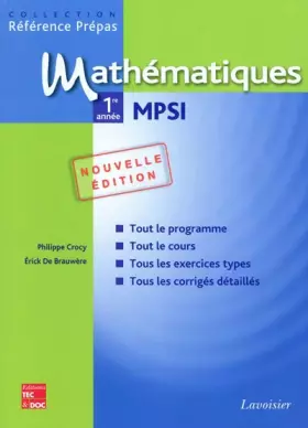 Couverture du produit · Mathématiques 1re année MPSI