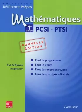 Couverture du produit · Mathématiques 1e année PCSI-PTSI