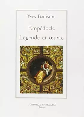 Couverture du produit · Empedocle Légende et oeuvre