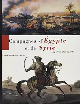 Couverture du produit · Campagnes d'Égypte et de Syrie