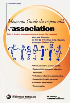 Couverture du produit · Memento guide du responsable d'association + disquette