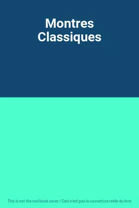Couverture du produit · Montres Classiques
