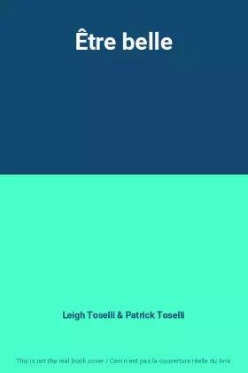 Couverture du produit · Être belle