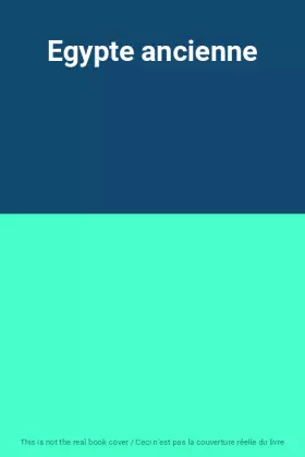 Couverture du produit · Egypte ancienne
