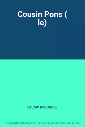 Couverture du produit · Cousin Pons ( le)