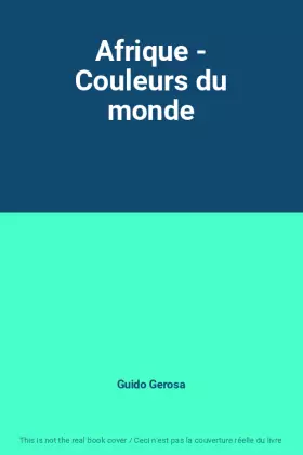 Couverture du produit · Afrique - Couleurs du monde