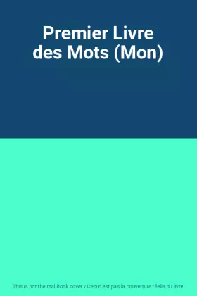Couverture du produit · Premier Livre des Mots (Mon)