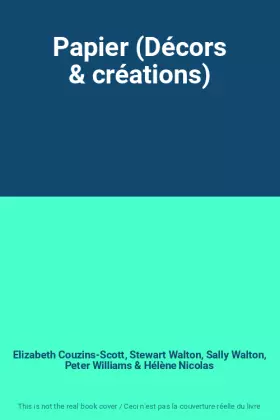 Couverture du produit · Papier (Décors & créations)