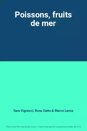 Couverture du produit · Poissons, fruits de mer