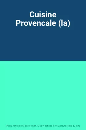 Couverture du produit · Cuisine Provencale (la)