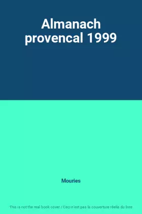 Couverture du produit · Almanach provencal 1999