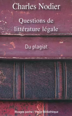 Couverture du produit · Questions de littérature légale