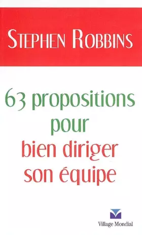 Couverture du produit · 63 propositions pour bien diriger son équipe