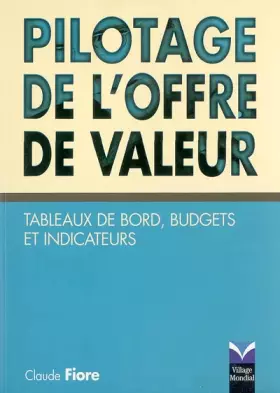 Couverture du produit · Pilotage de l'offre de valeur - Tableaux de bord, budgets et indicateurs
