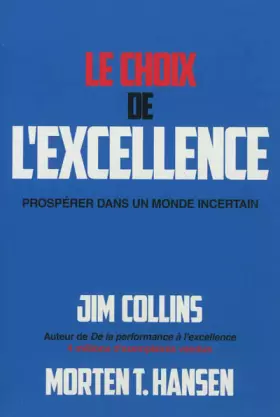 Couverture du produit · Le choix de l'excellence
