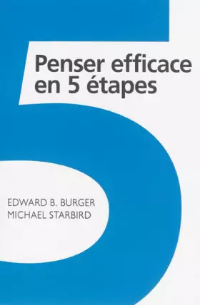Couverture du produit · Penser efficace en 5 étapes