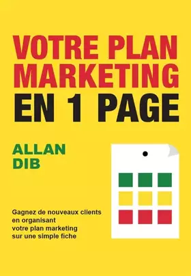 Couverture du produit · Votre plan marketing en 1 page