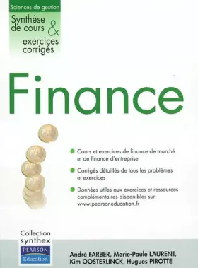 Couverture du produit · Finance : Synthèse de cours et Exercices corrigés