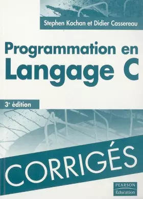 Couverture du produit · Corrigés de Programmation en Langage C